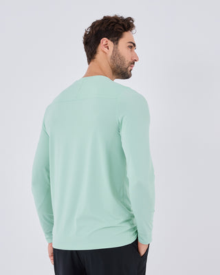 Mens Hybrid Active Long Sleeve Top Fresh Mint