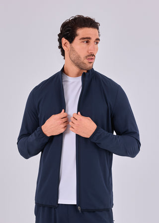 Men's Zip Through Jacket Dark Navy