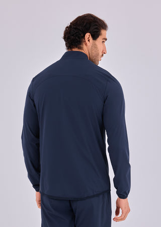 Men's Zip Through Jacket Dark Navy