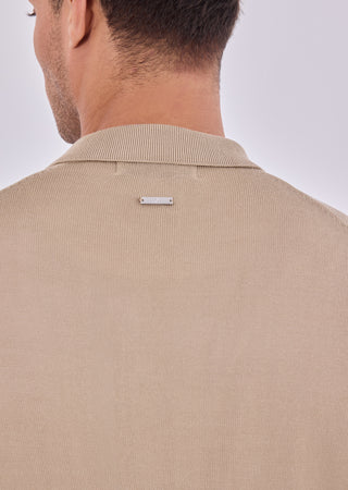 Men's Button Cardigan Beige