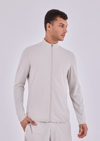 Men's Zip Through Jacket Stone