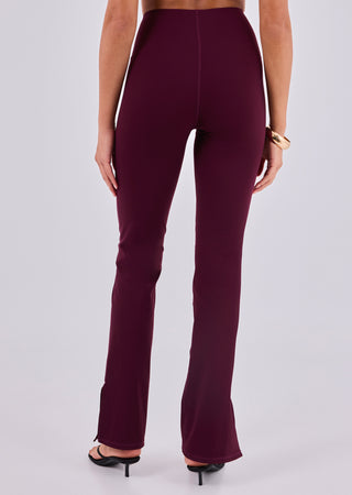 Women's Sculpt Flare Pant Purple Fig