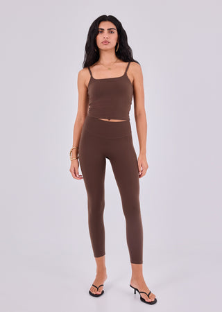 Women's 7/8 Legging Soft Brown - LC