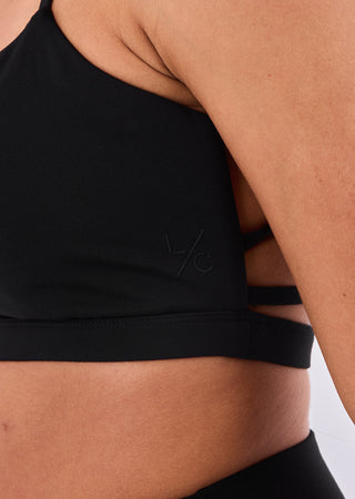 Women's Strap Back Bra Black
