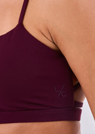 Women's Strap Back Bra Purple Fig
