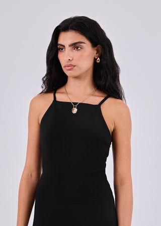 Women's Square Neck Top Black