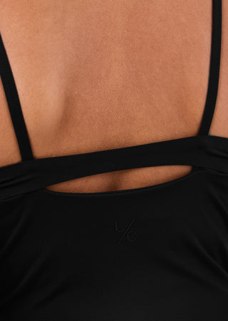 Women's Square Neck Top Black