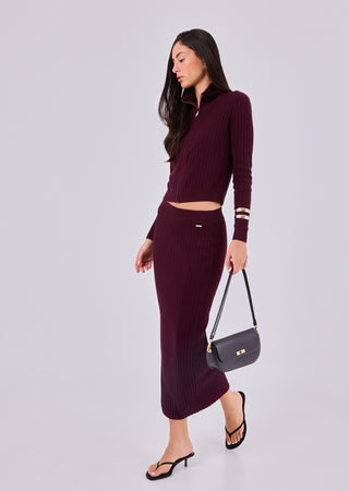 Women's Tube Skirt Purple Fig