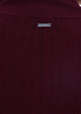 Women's Crop Cardigan Purple Fig