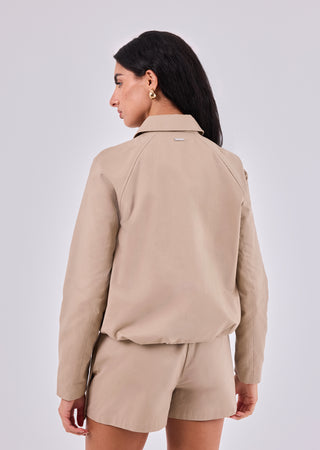 Women's Trench Zip Jacket Beige