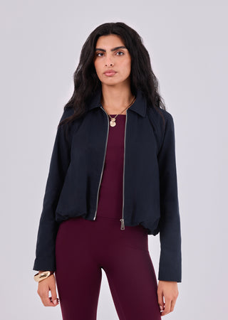 Women's Trench Zip Jacket Navy