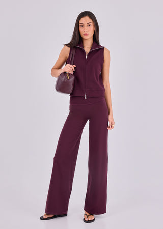 Women's Gilet Purple Fig