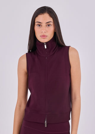 Women's Gilet Purple Fig