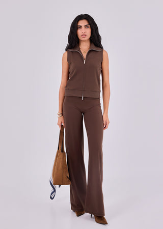 Women's Gilet Soft Brown - LC
