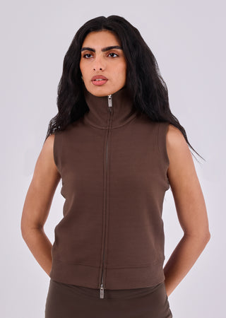 Women's Gilet Soft Brown - LC