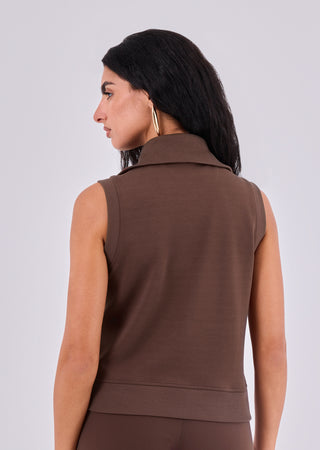 Women's Gilet Soft Brown - LC