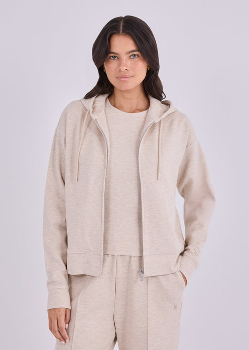 Women's Zip Up Hoodie Oatmeal Heather