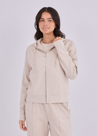 Women's Zip Up Hoodie Oatmeal Heather