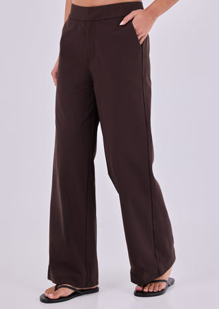 Women's Wide Leg Pants Dark Cocoa