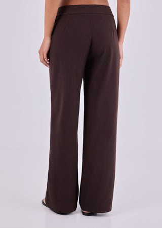 Women's Wide Leg Pants Dark Cocoa