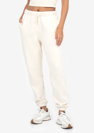 L'COUTURE Joggers Life Lounge Oversized Jogger Eggnog