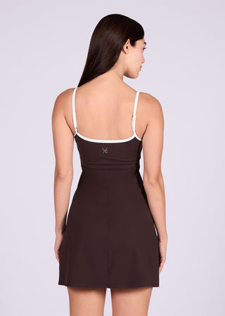 LC Active Dress Women's Contrast Active Dress Dark Cocoa