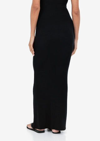 LC Airjet Rib Maxi Dress Black