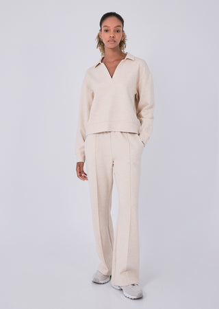 LC All-Around Lounge Collar Sweater Oatmeal Heather