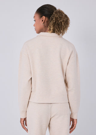 LC All-Around Lounge Collar Sweater Oatmeal Heather