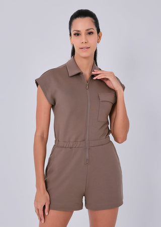 LC All-Around Lounge Romper Walnut