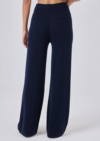 LC Blend Trouser Women Merino Wool Blend Pant Navy