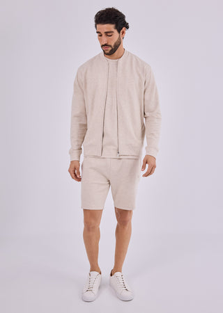 LC Bomber Jackets Men's Bomber Oatmeal Heather