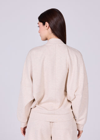LC Bomber Jackets Women's Jacket Oatmeal Heather