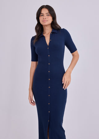 LC Button through Dress Women's Airjet Button through Dress Dark Navy