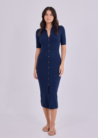 LC Button through Dress Women's Airjet Button through Dress Dark Navy