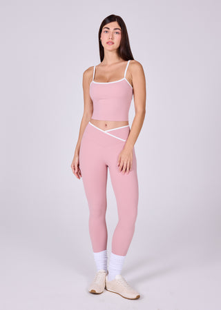 LC Cami Top Women's Contrast Cami Top Dusty Pink