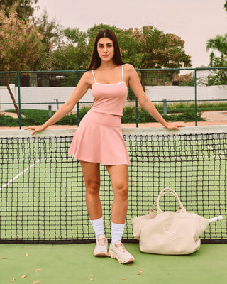LC Cami Top Women's Contrast Cami Top Dusty Pink