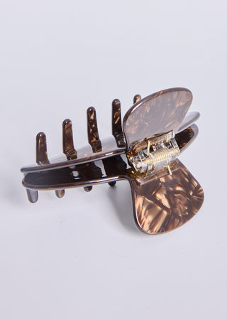 LC Claw Clips Brown / 0 Hair Claw Clip Brown Pearl