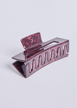 LC Claw Clips Fig Pearl / 0 Square Hair Claw Clip Fig Pearl