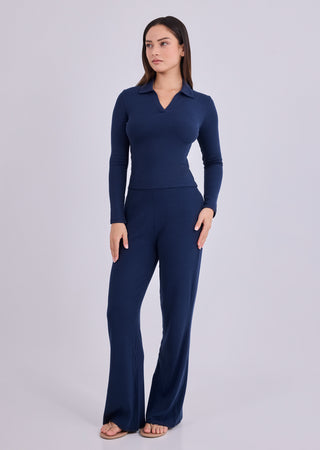 LC Collar Top Women's Airjet Collar Top  Dark Navy