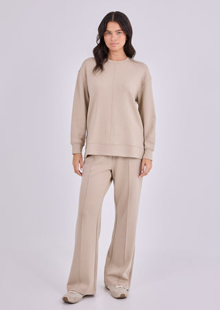 LC Crew Neck Sweatshirt All-Around Lounge Crew Sweat Beige