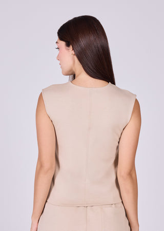 LC Crew Tank All-Around Lounge Crew Tank Beige