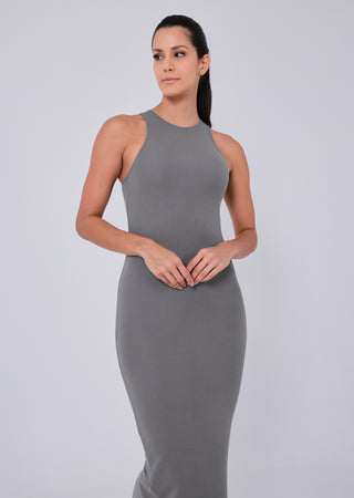 LC Dress Effortless Maxi Dress Pebble Grey