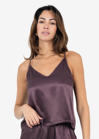 LC Embody Plisse Cami Mulberry