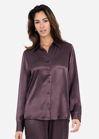 LC Embody Plisse Shirt Mulberry