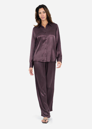 LC Embody Plisse Trouser Mulberry