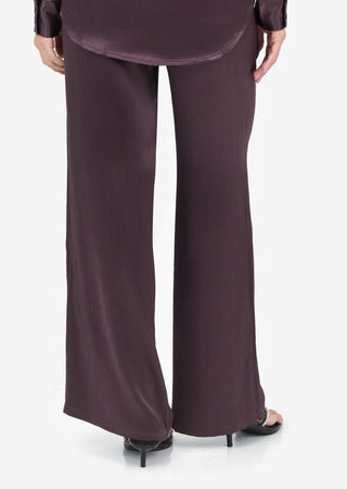 LC Embody Plisse Trouser Mulberry