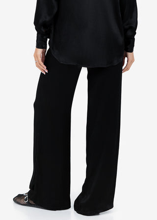 LC Embody Plisse Trouser Shiny Black