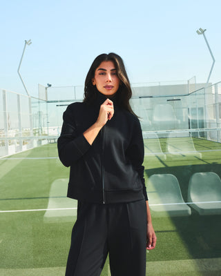 LC Funnel Neck Jackets Women's Funnel Neck Jacket Black