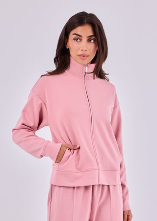LC Funnel Neck Jackets Women's Funnel Neck Jacket Dusty Pink
